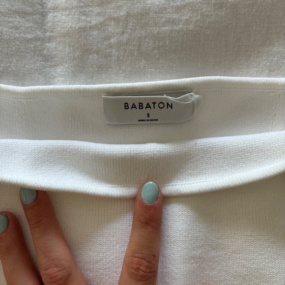 Aritzia Babaton Sculpt Knit Bustier Tube Top in White - Picture 5 of 8